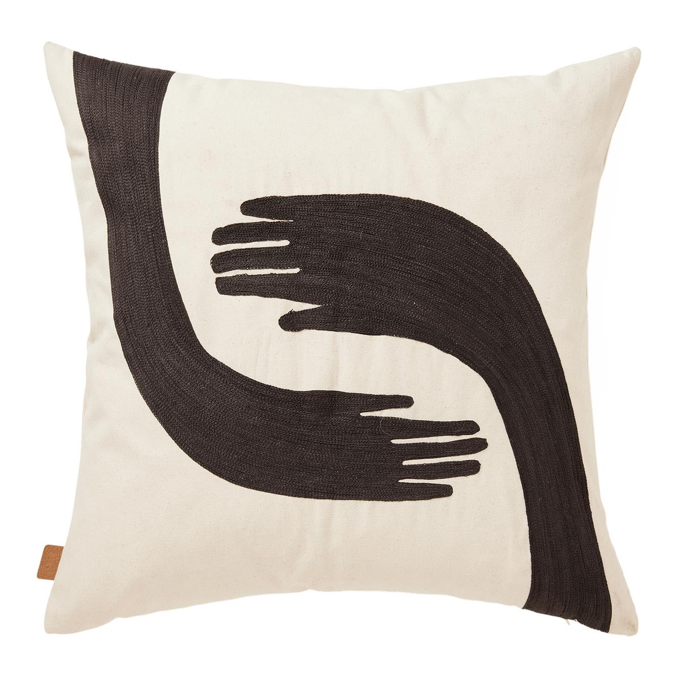 ferm LIVING Pose Sierkussen - Coffee / Undyed