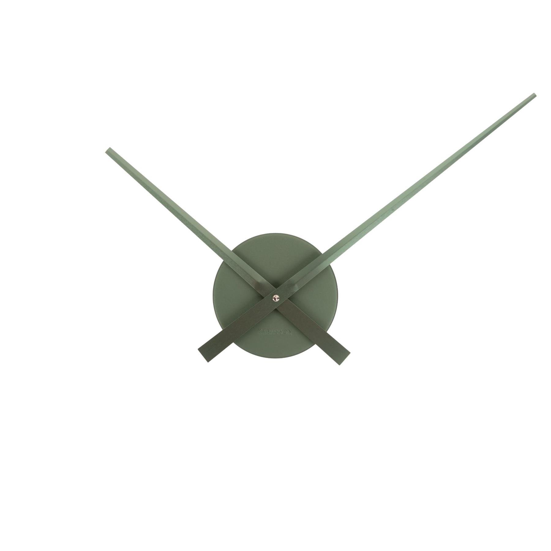 Karlsson Wandklok Little Big Time Mini Metallic - Groen - Ø41cm