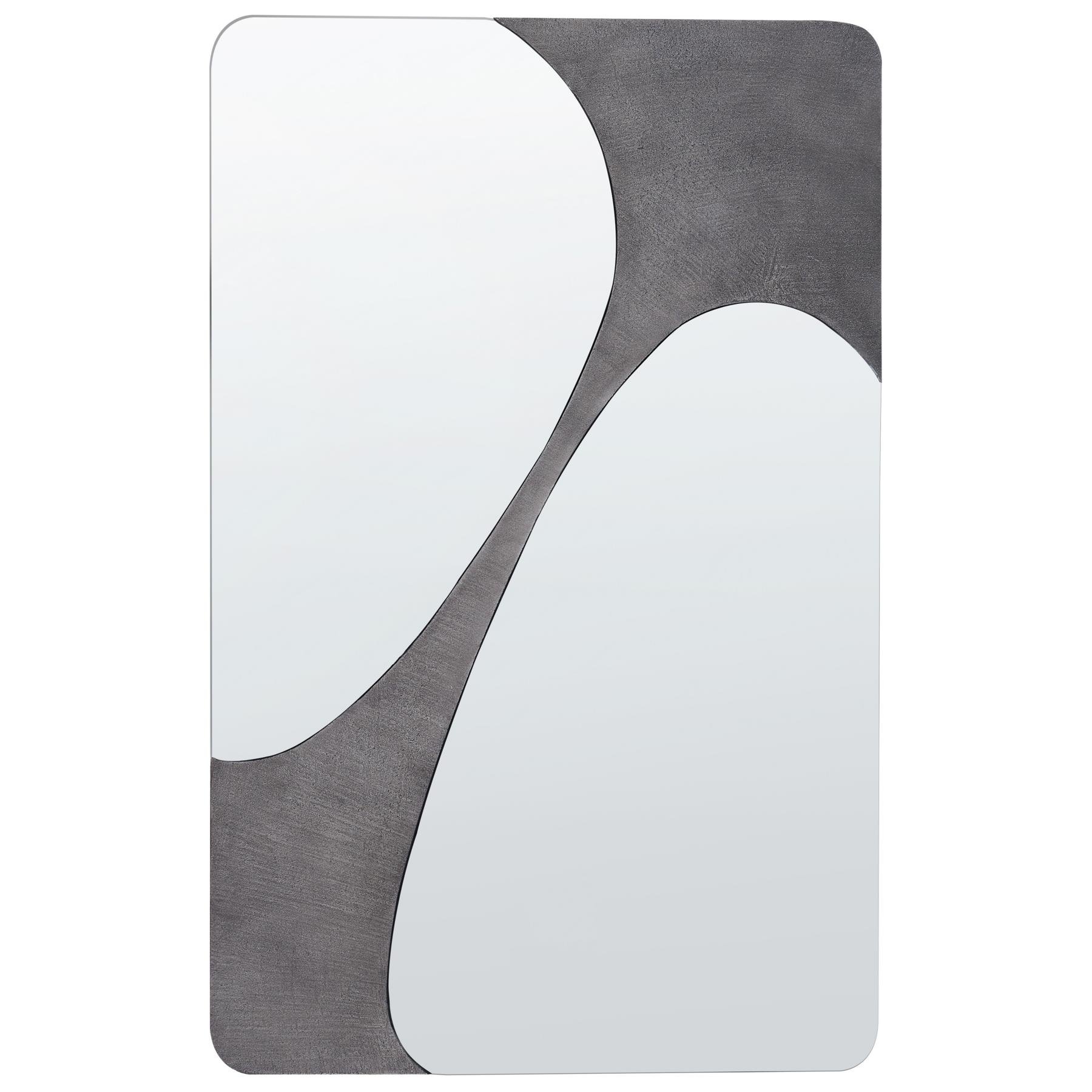 Beliani - ORMES - Wandspiegel - Grijs - 70 x 110 cm - Glas