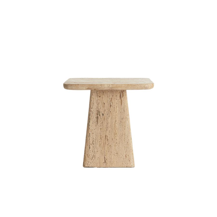 Light&living Bijzettafel 45x45x42 cm KEPAMI travertin zand