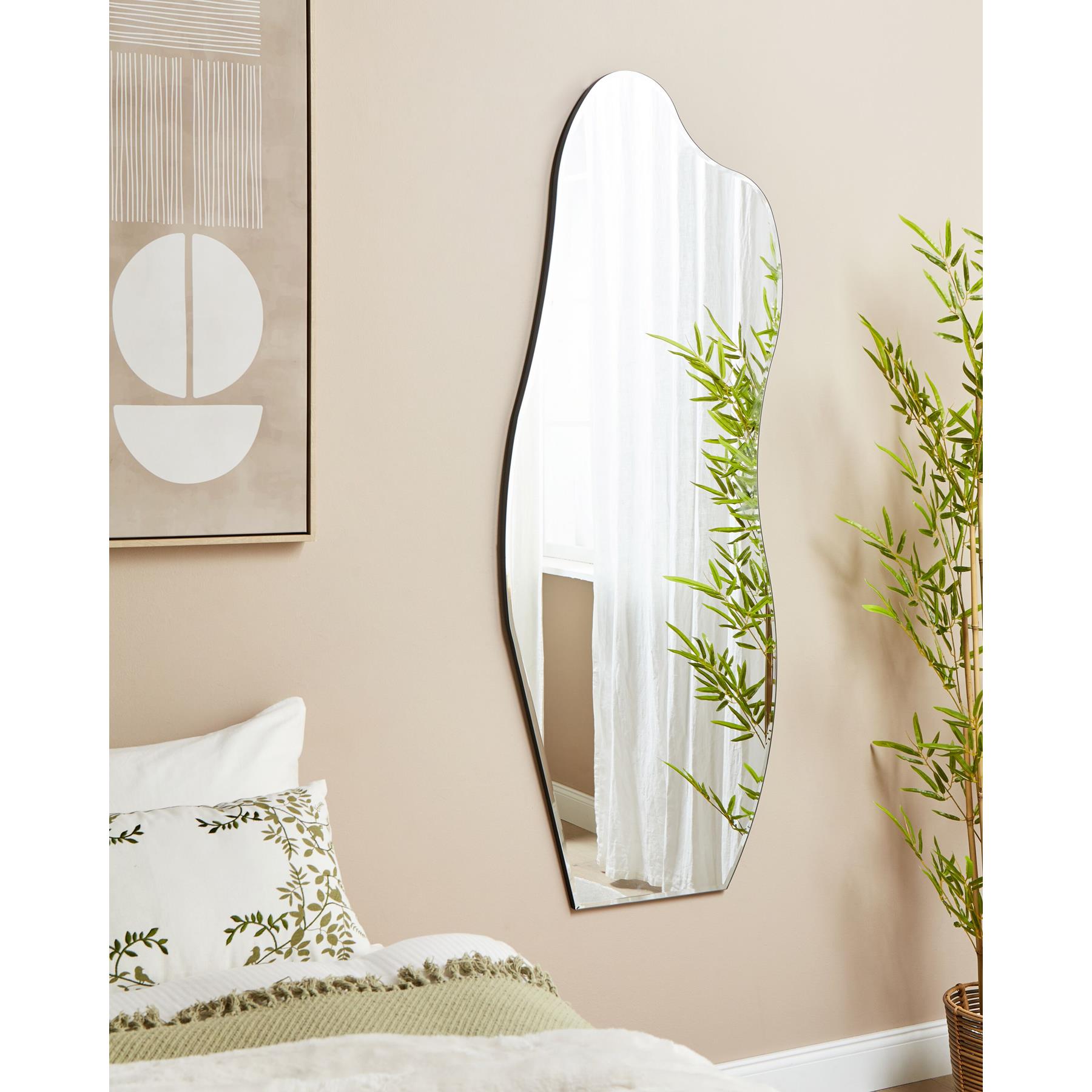 Beliani - ESTANG - Wandspiegel - Zilver - 52 x 140 cm - MDF
