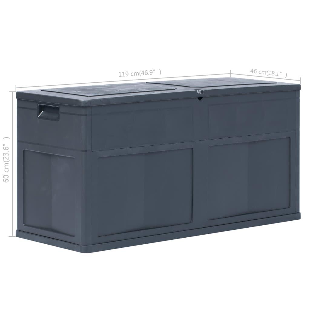 vidaXL Tuinbox Zwart