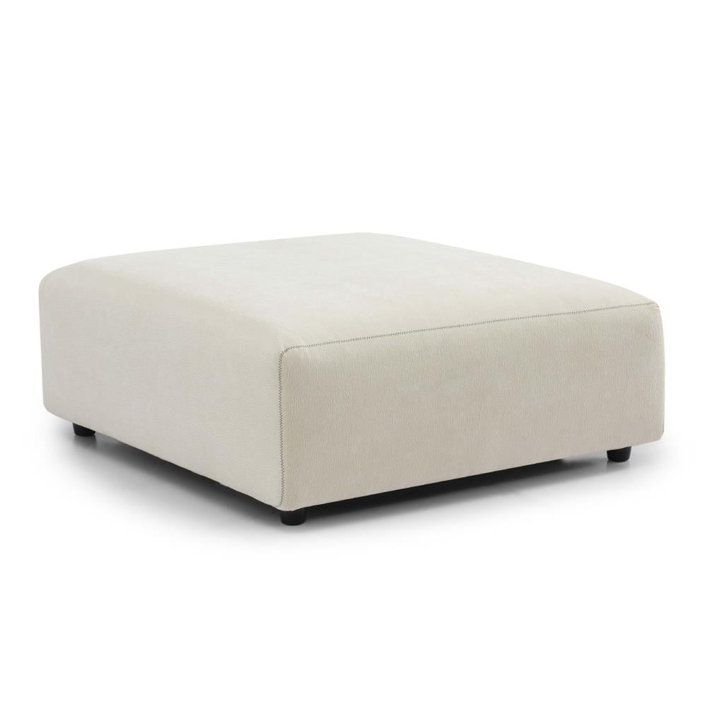 Bronx71 Hocker July chenille off white