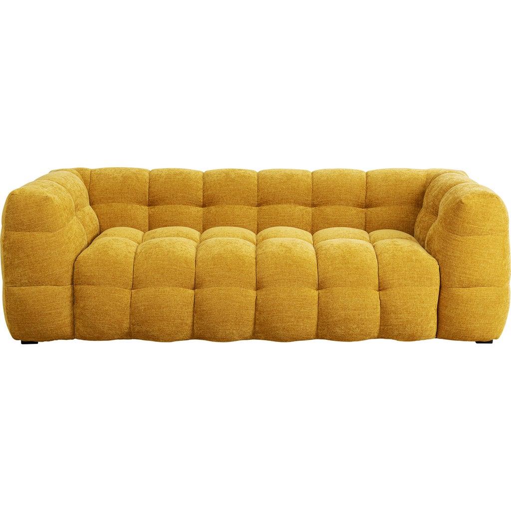 Kare Bank 3-zits Salamanca Yellow 240cm