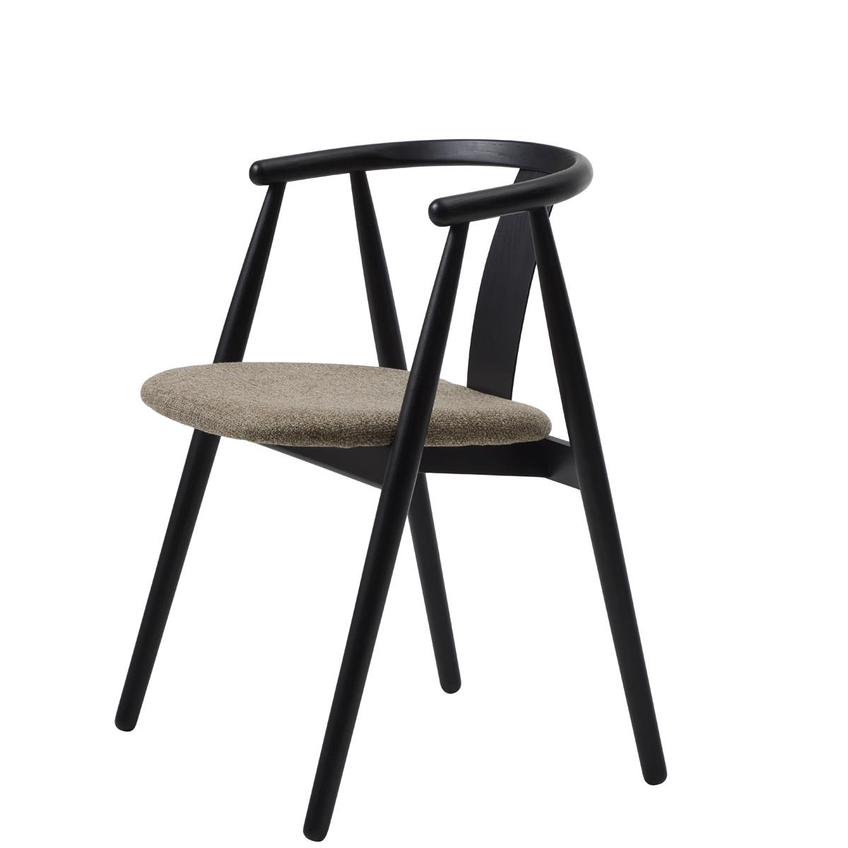 Hygge Interiors Relate Eetkamerstoel Zwart Eiken | Latte set van 2