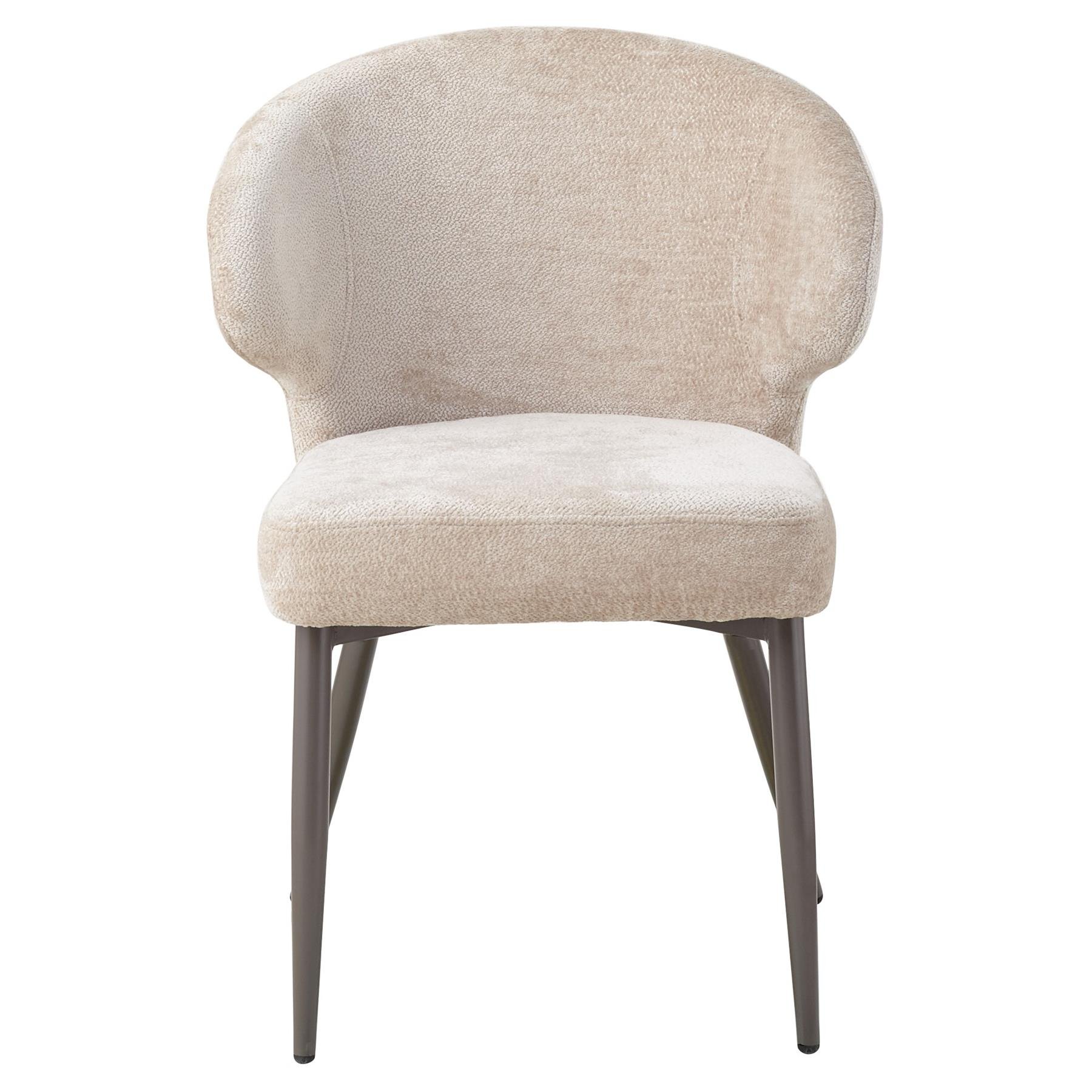 PTMD Ares Cream dining chair aphrodite 3 beige clay leg