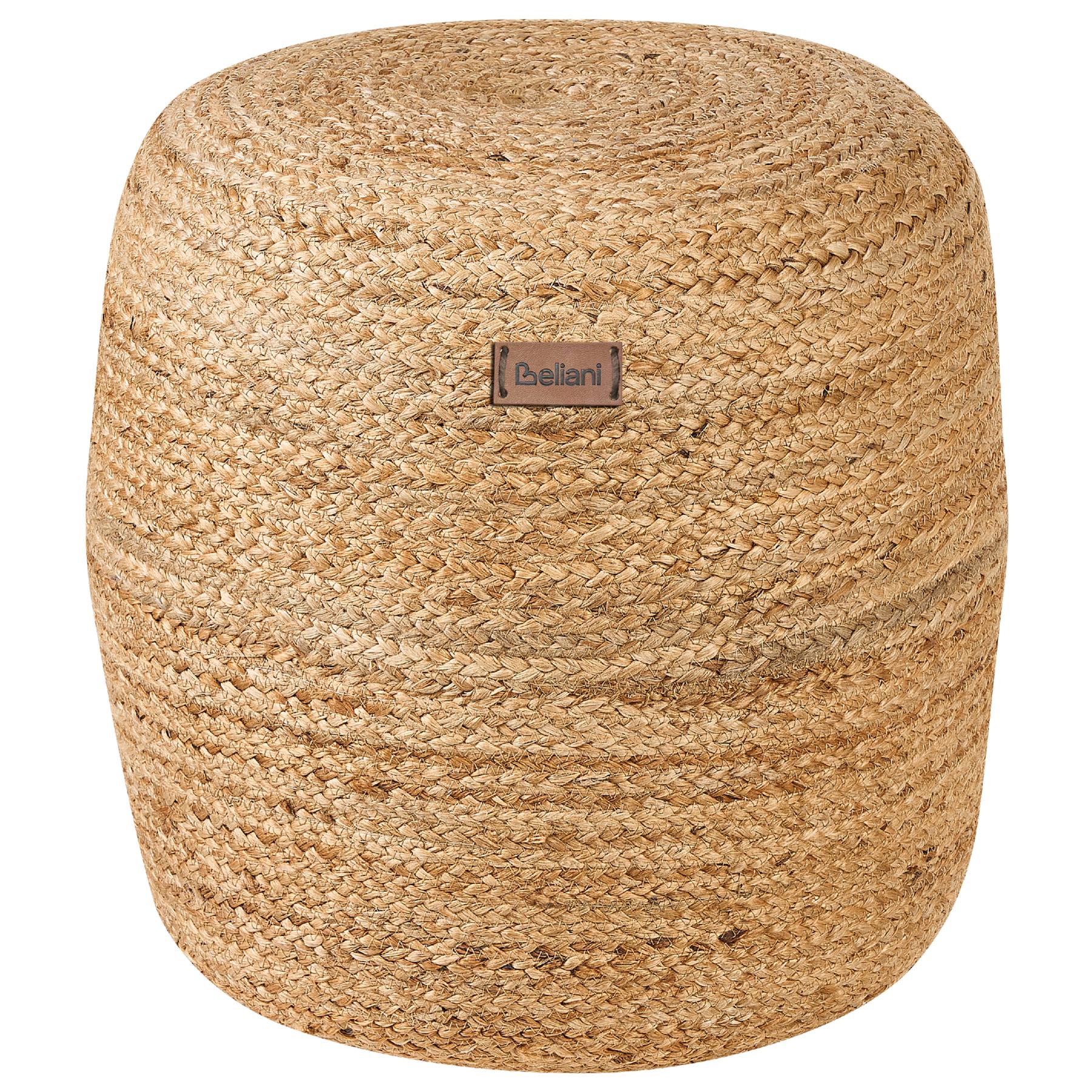 Beliani - DALAMA - Poef - Zandbeige - Jute