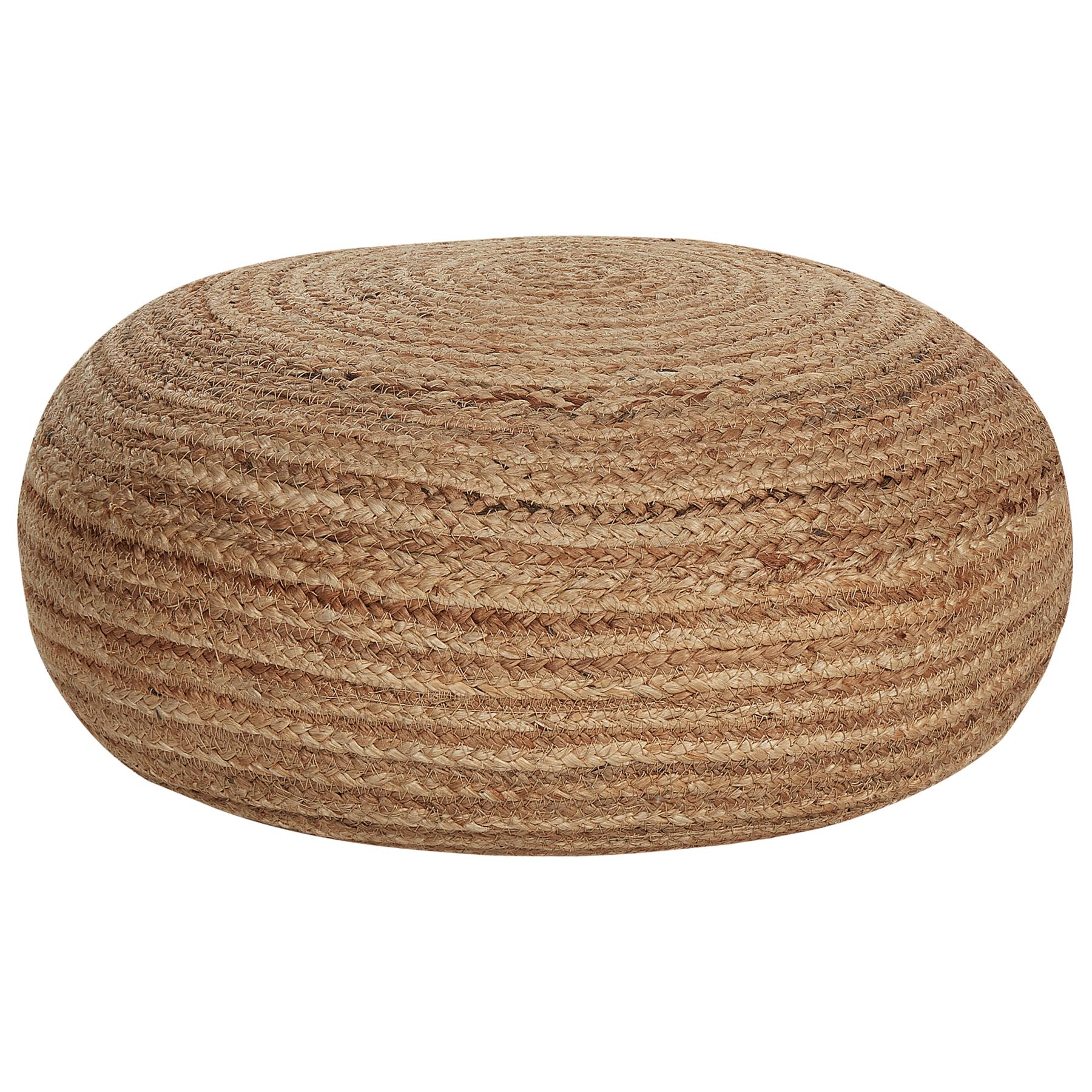 Beliani - TIFELT - Poef - Beige - Jute