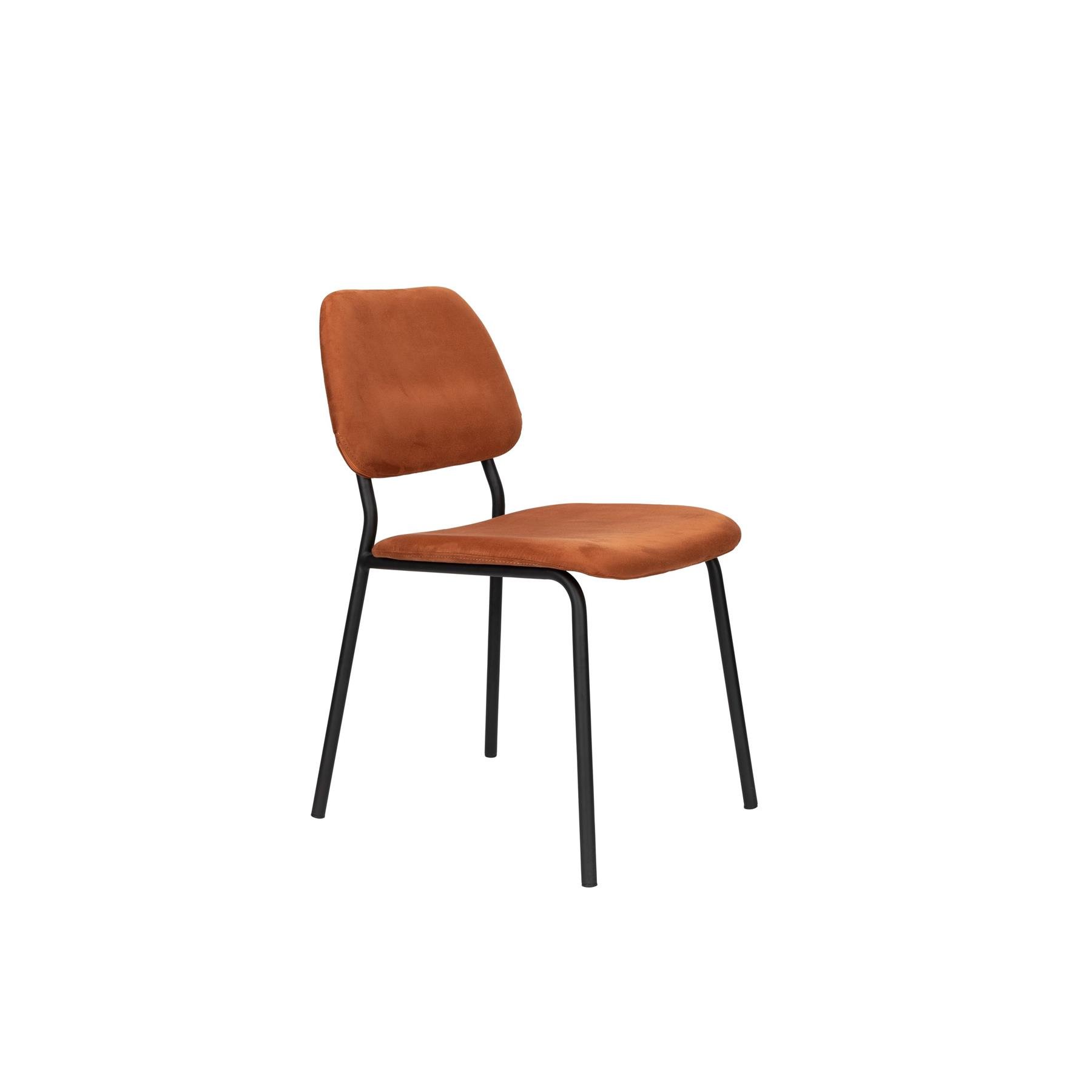 Dutchbone Darby Eetkamerstoelen Terra Cotta - Set van 2 - Bruin