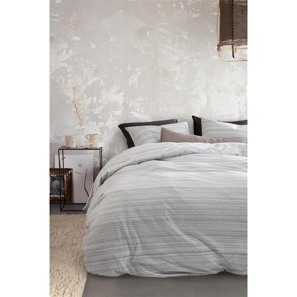 vtwonen Jersey Mele  dekbedovertrek - 260x200|220 - Grijs