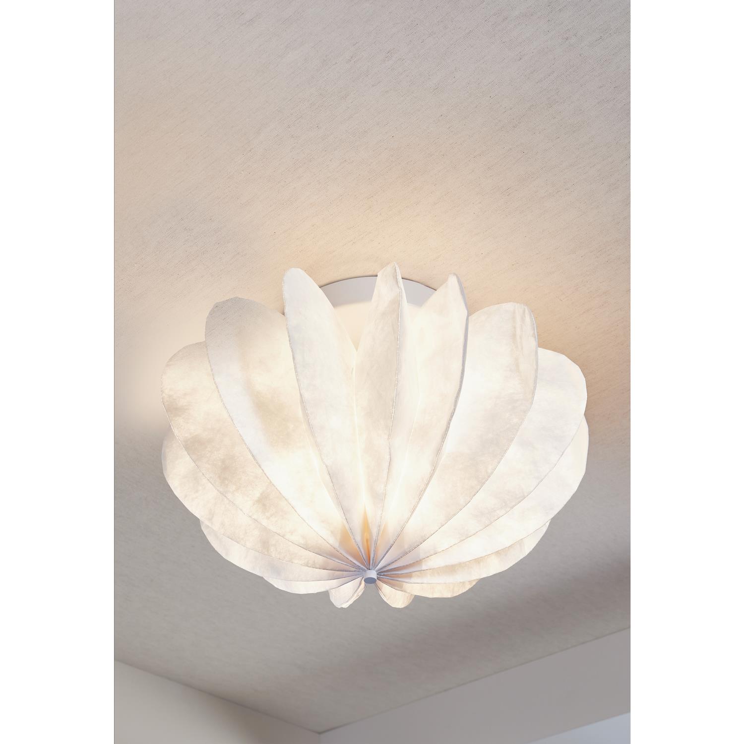 WOOOD Dalia plafondlamp - Papier - Wit - 28xØ40 cm