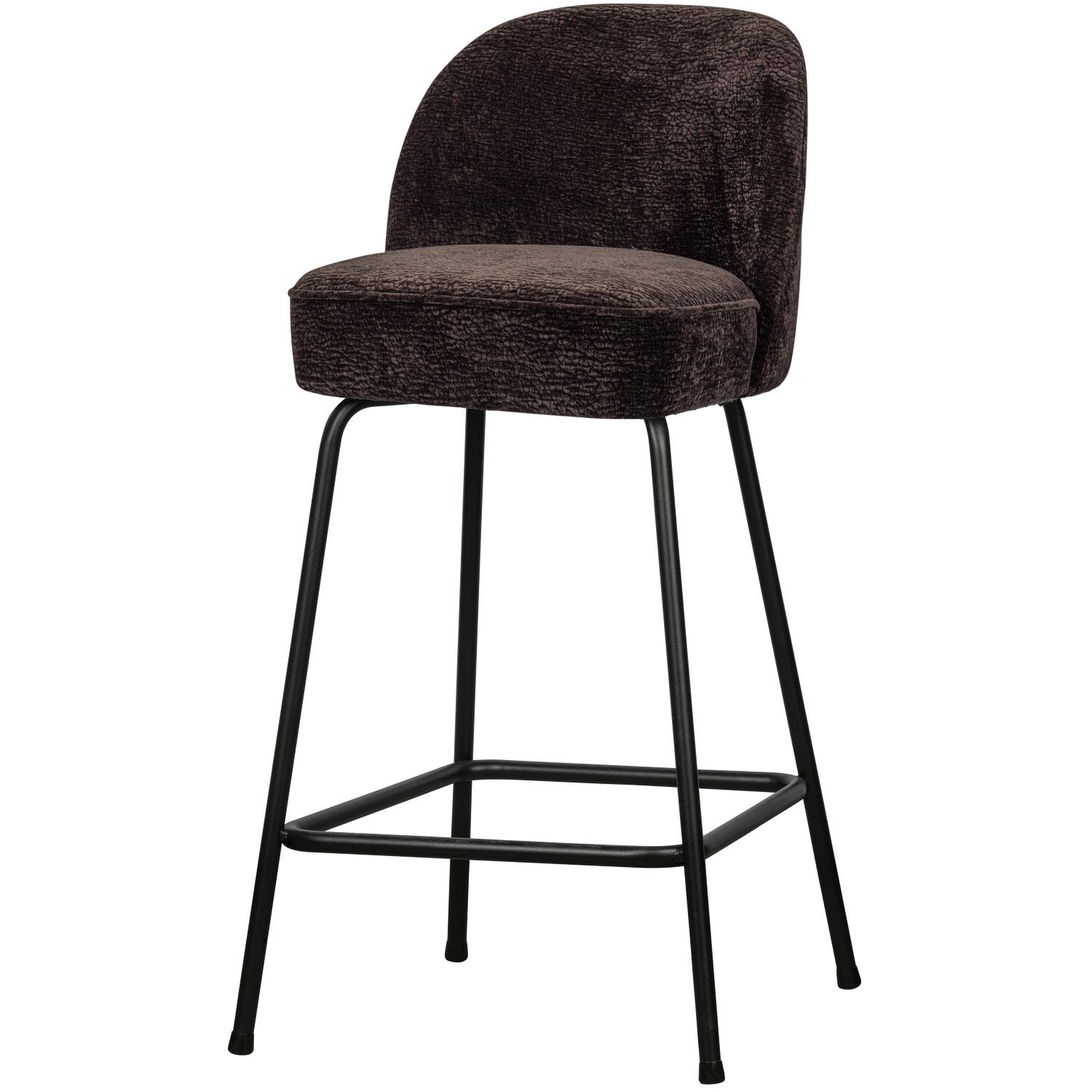 BePureHome Vogue Barkruk H 89 cm - Polyester - Dark Brown