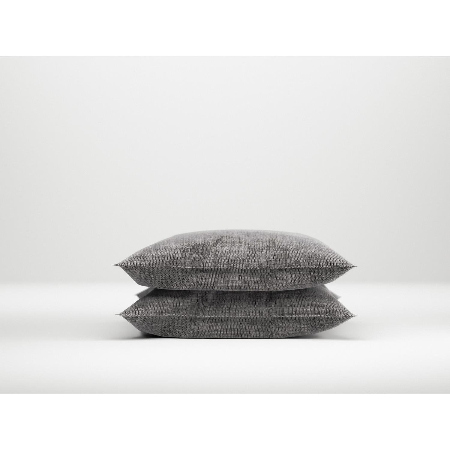 Zo Home Lino Kussensloop Linnen Look dark grey