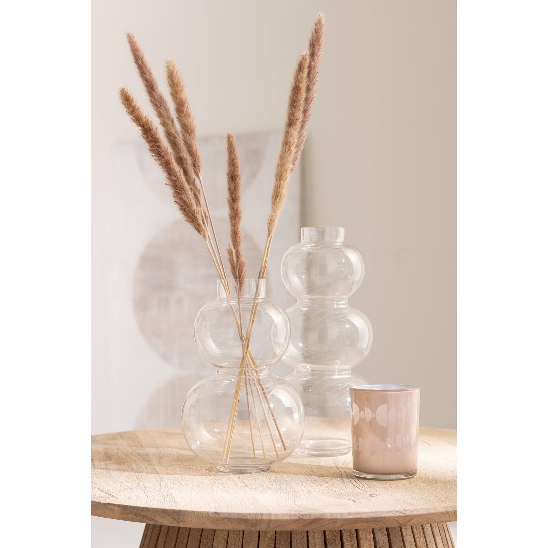 J-Line vaas Bol - glas - transparant - large - 36 cm hoog