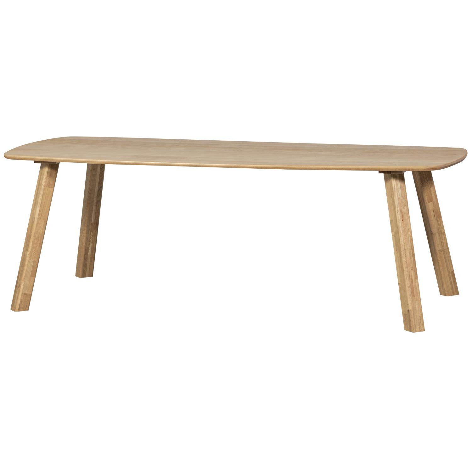 WOOOD Tablo Eettafel Deens Ovaal 220x100 - Eiken - Transparant