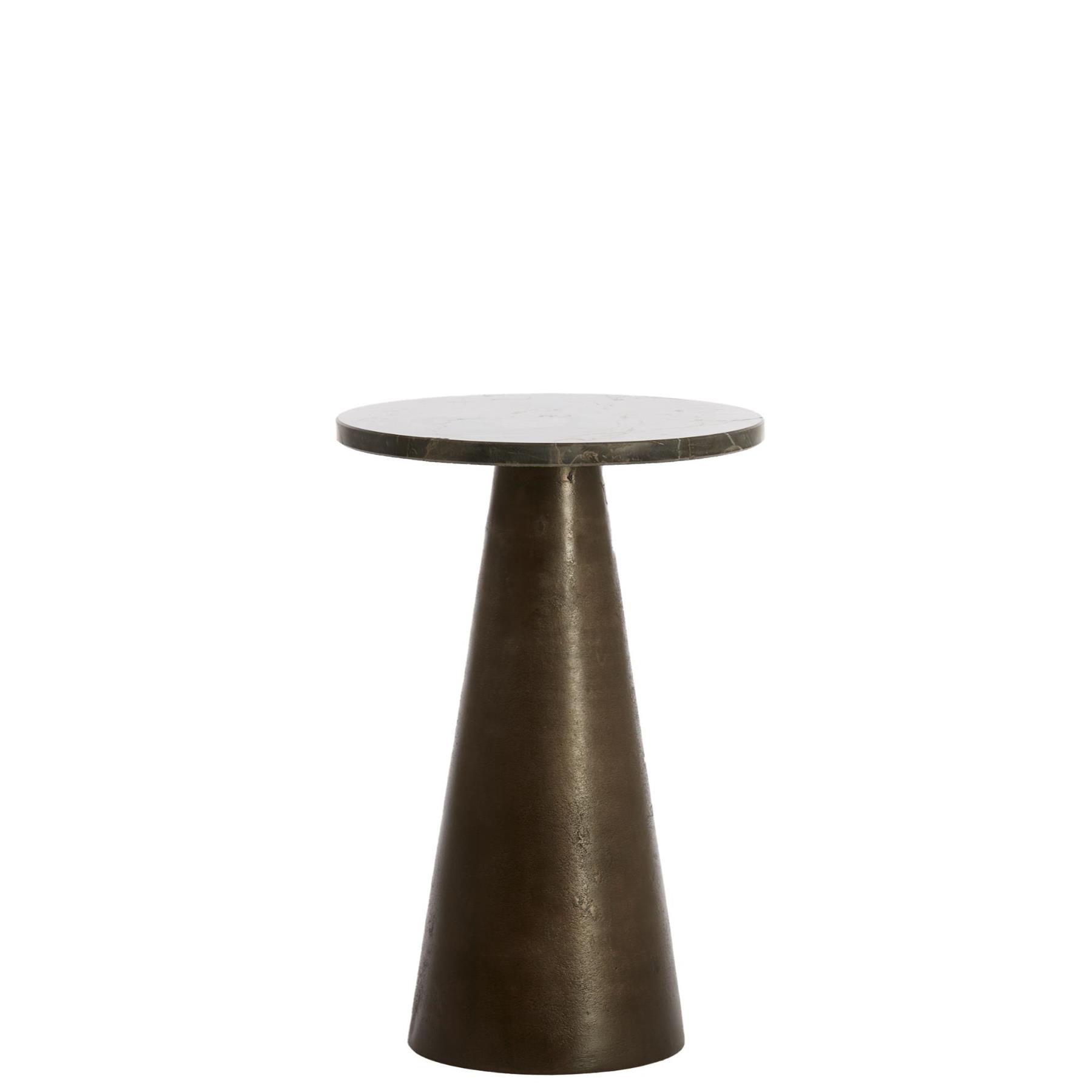 Light & Living Bijzettafel Ynez - Donkerbruin - 29x29x43cm