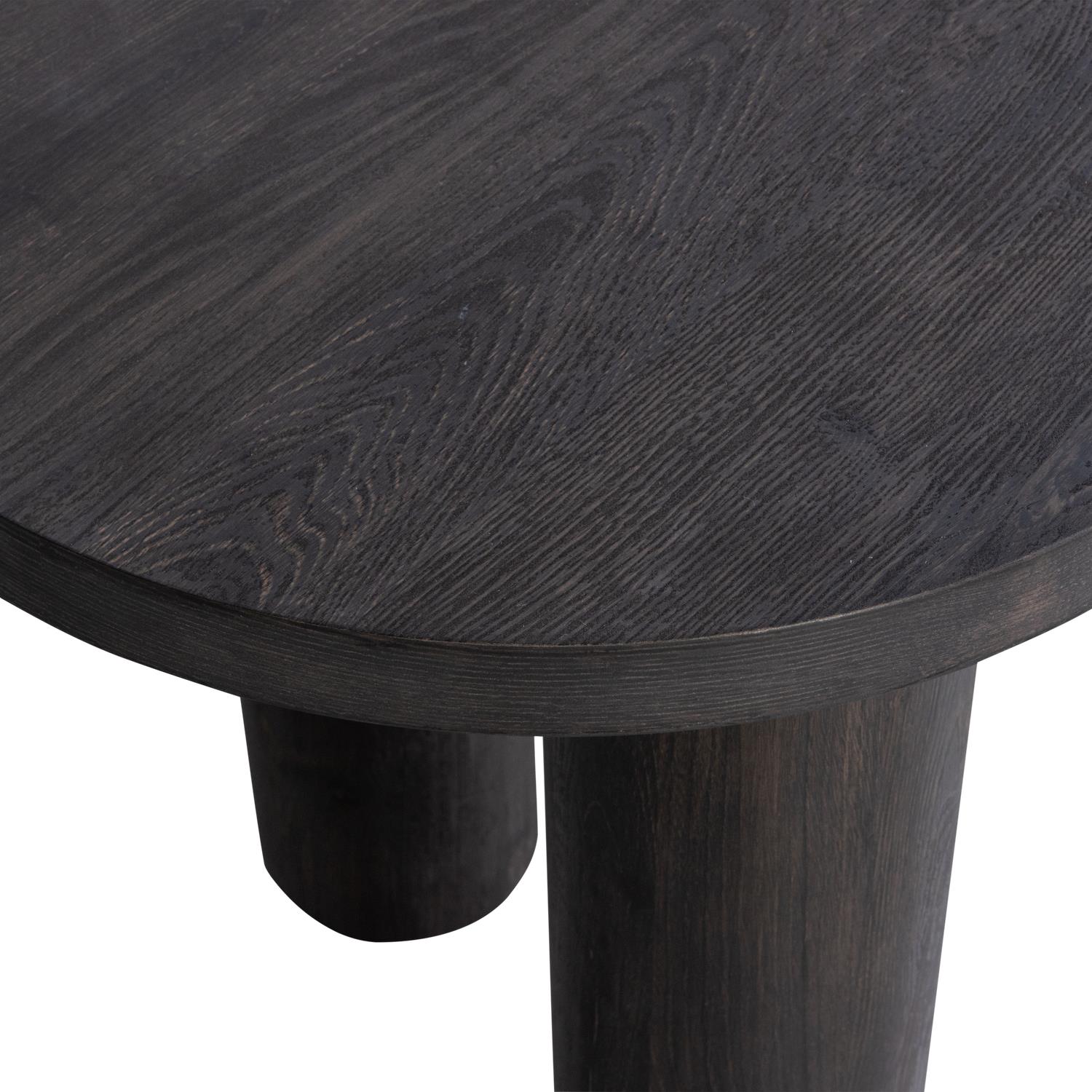 WOOOD organisch sidetable|bureau Maan - MDF - Bruin - 75x150x70cm