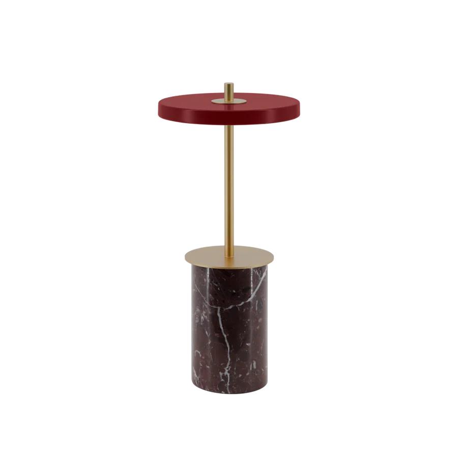Umage Asteria Move Mini Tafellamp Oplaadbaar -  Rood Marmer