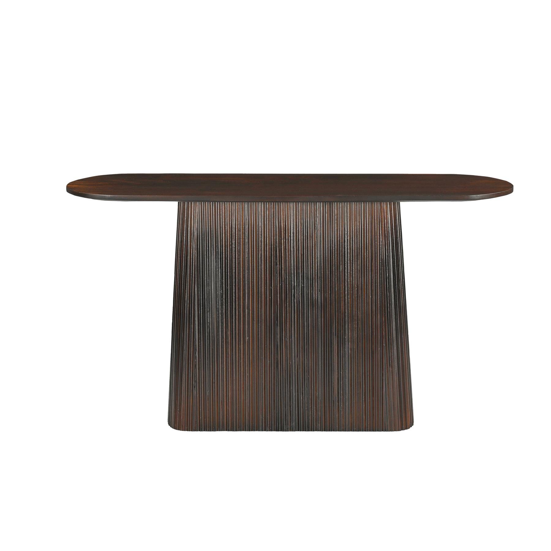 Livingfurn - Wandtafel Salvator Walnut 140cm - Mangohout