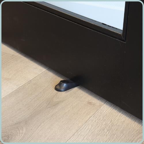 Nordix Deurstopper Deurklem  4-delig Binnen Zwart Deurvastzetter De...