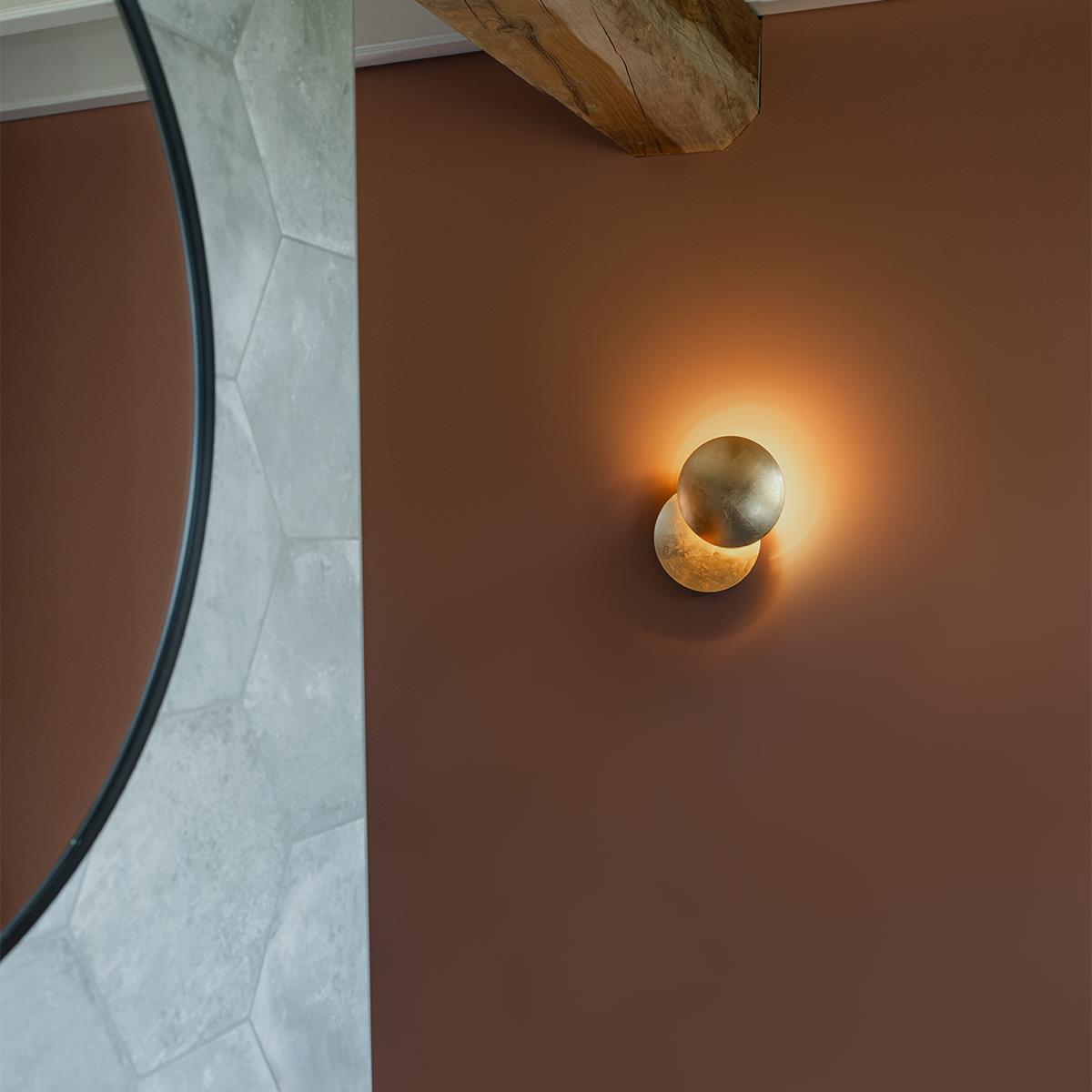 QAZQA Smart wandlamp goud incl. Wifi G9 - Sunrise