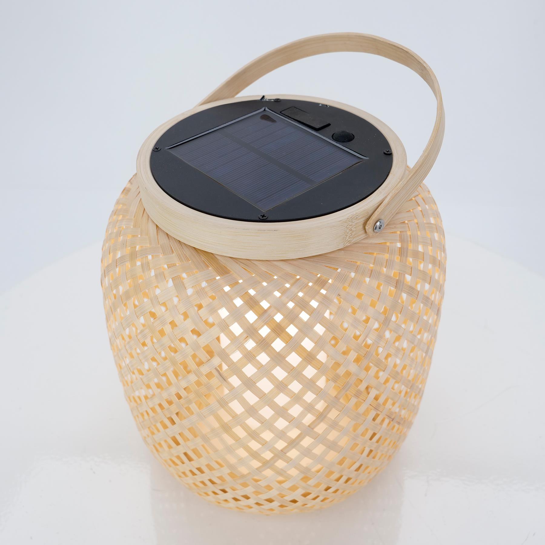 EGLO Marliano Solar Tafellamp Buiten - 24 cm - Bruin|Zwart|Wit