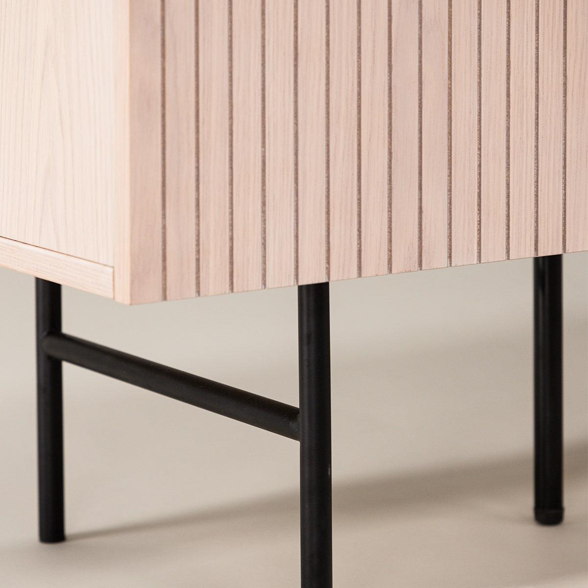 Nest living Ingmar Dressoir Whitewash - Hout - Metalen Poten - B 150