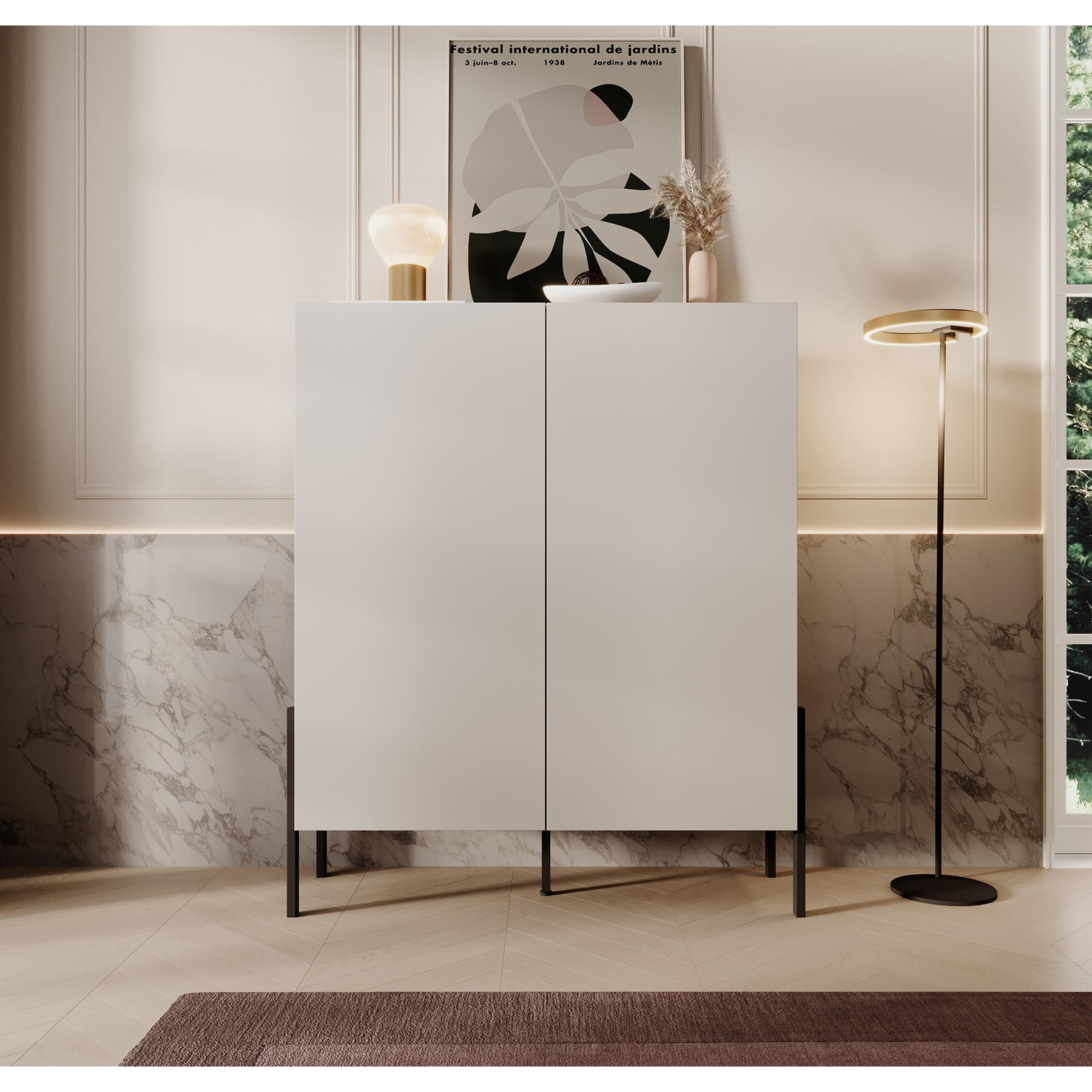 Meubella Dressoir Jordy - Beige - 114 cm