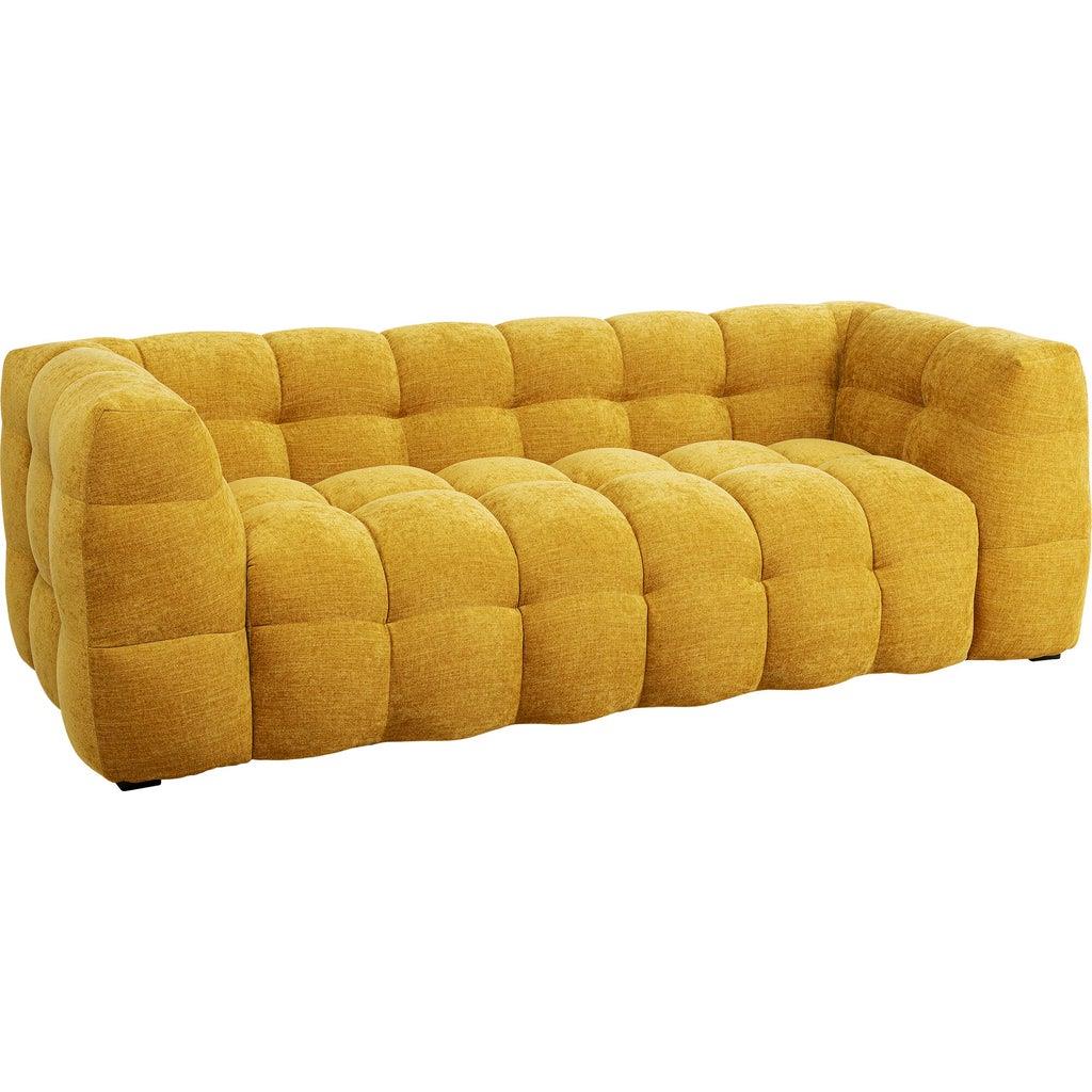 Kare Bank 3-zits Salamanca Yellow 240cm