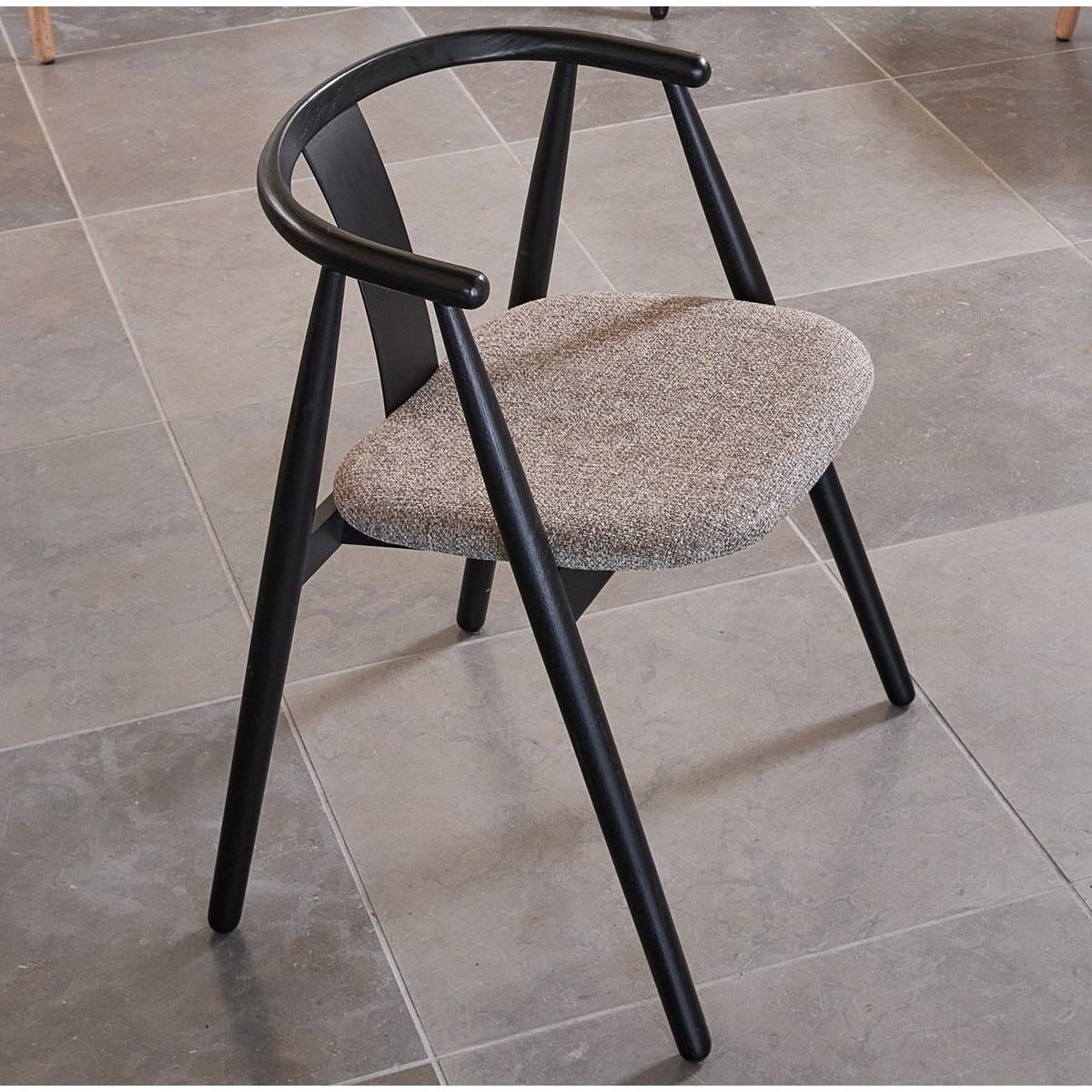 Hygge Interiors Relate Eetkamerstoel Zwart Eiken | Latte set van 2