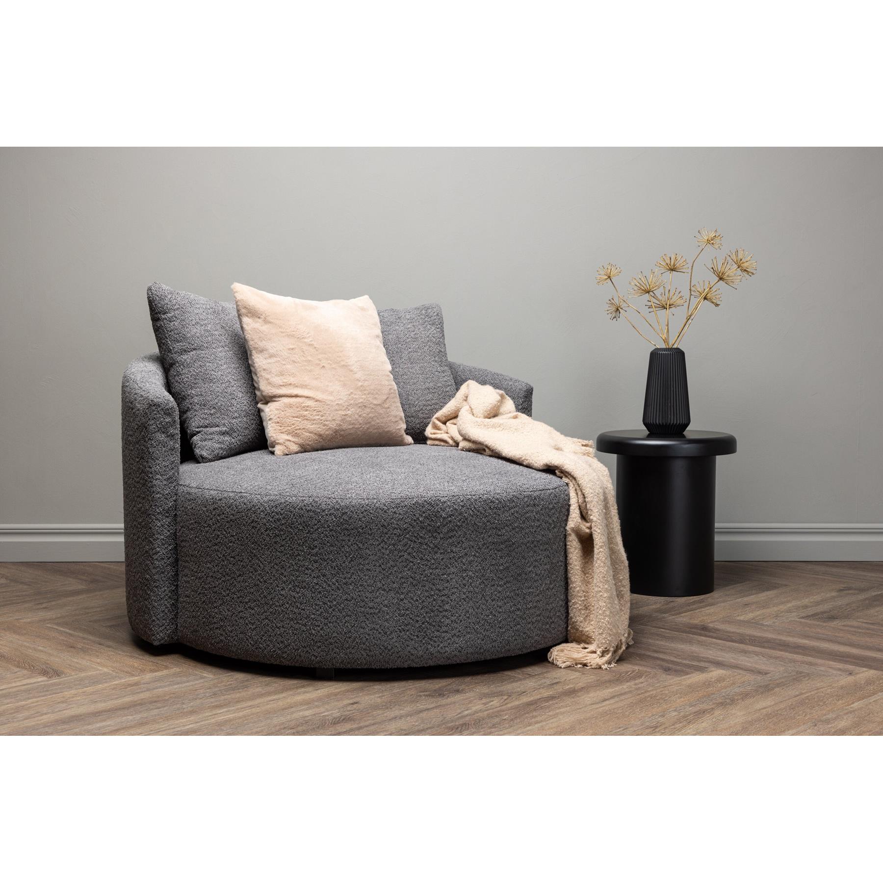 Rebellenclub Vaian Loungefauteuil XL - Grijs