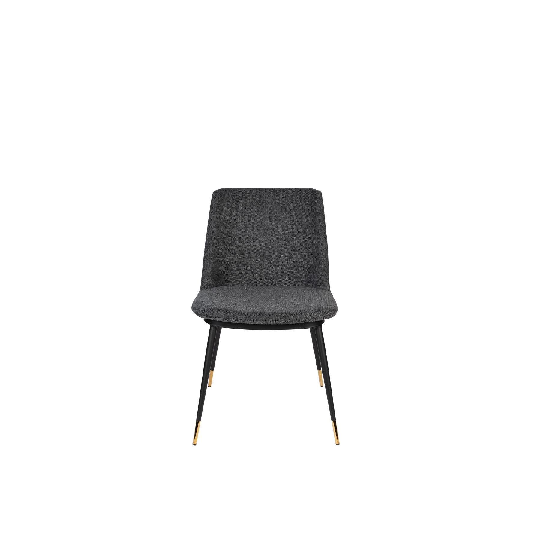 Housecraft Living Lionel Eetkamerstoelen Donkergrijs - Set van 2