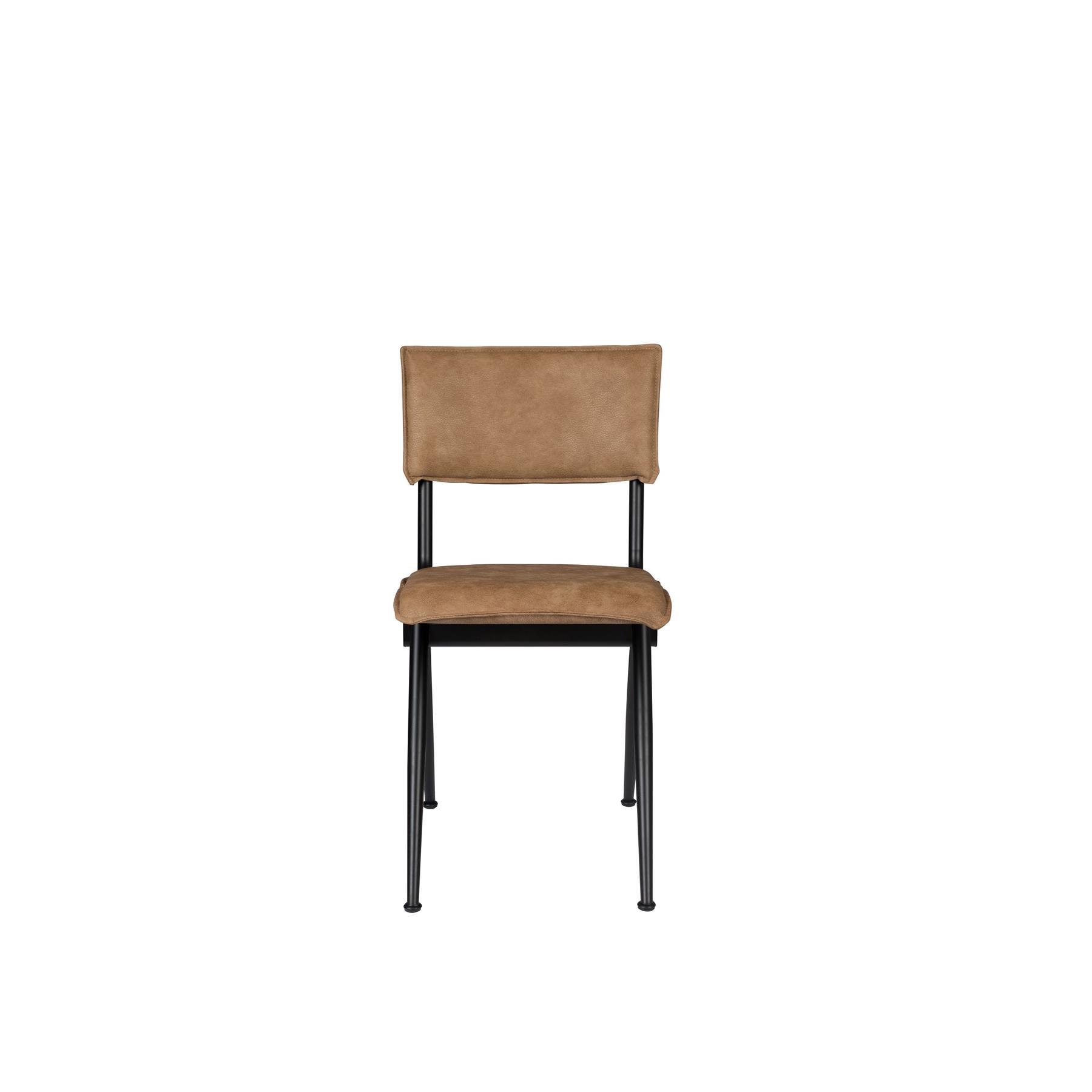 Dutchbone New Willow Eetkamerstoelen Bruin - Set van 2