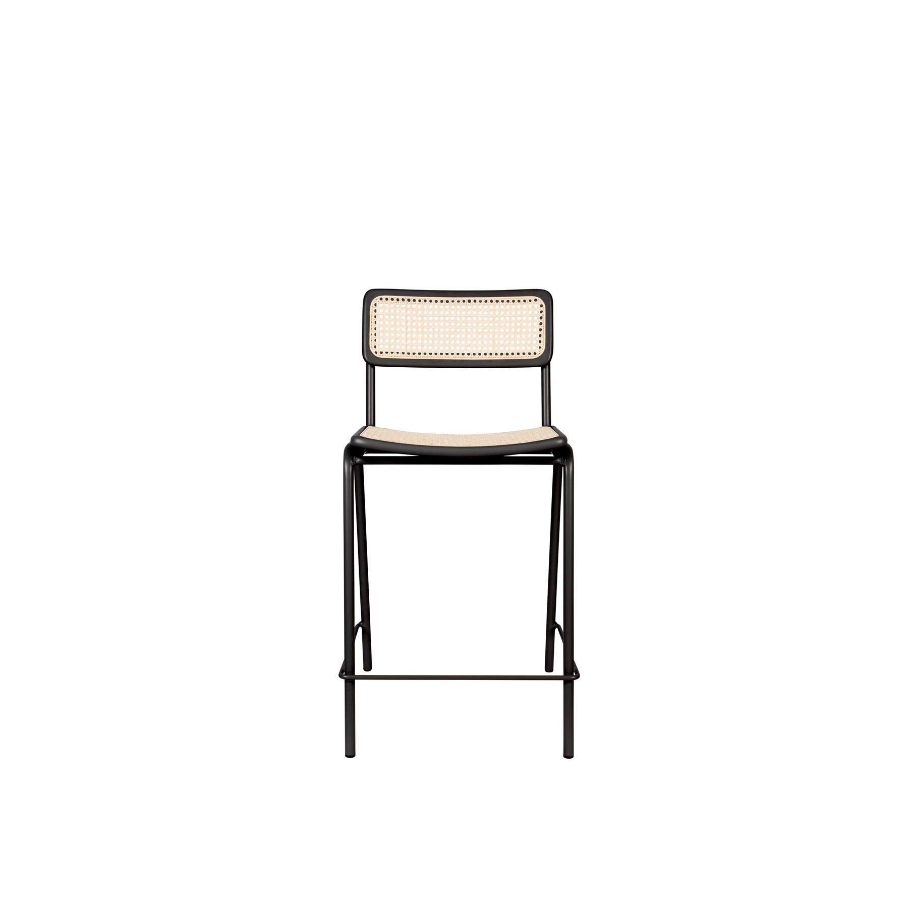 Zuiver Jort Barkruk 66,5 cm Naturel|Zwart - Set van 2