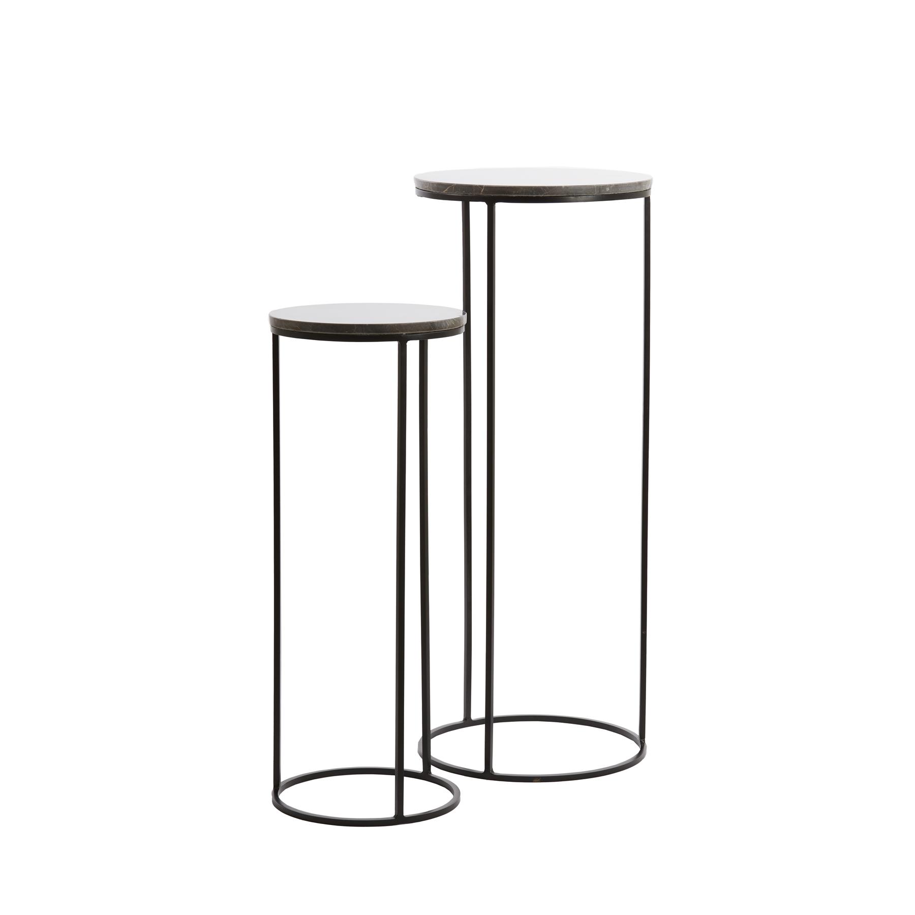 Light & Living - Zuil LAICA - Ø41x101cm - Bruin - Set van 2