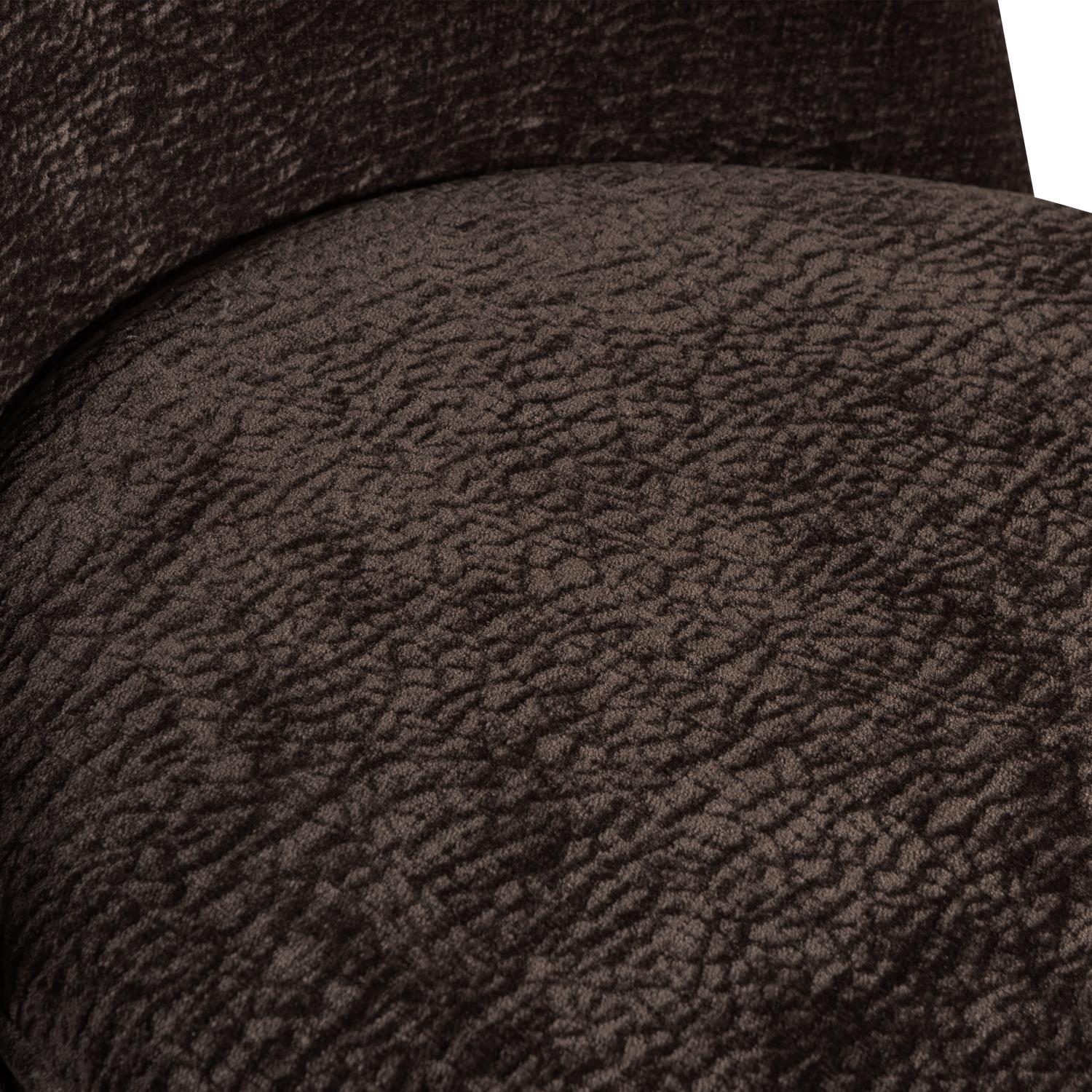 BePureHome Vogue Barkruk H 89 cm - Polyester - Dark Brown