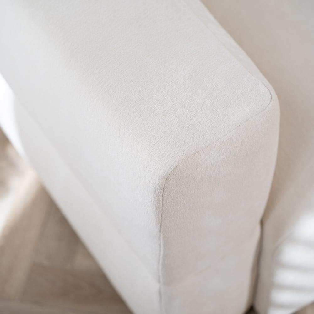 Livin24 Scandinavische hoekbank Karla off white rechts 3-zits