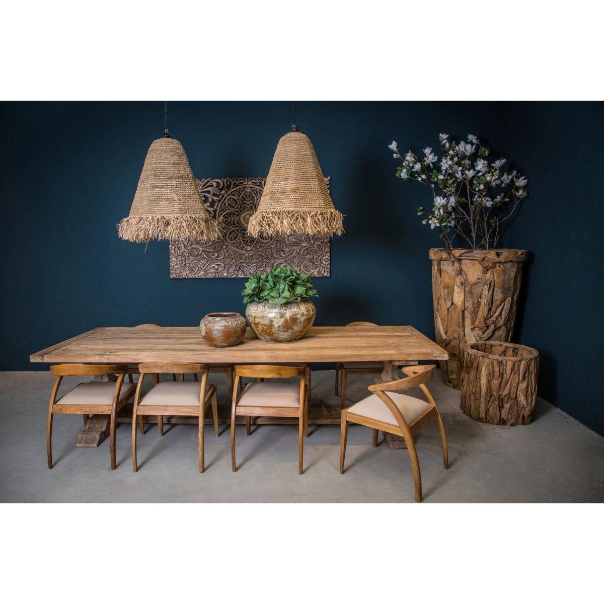 PTMD Kaj Natural woven sisal raffia lampshade