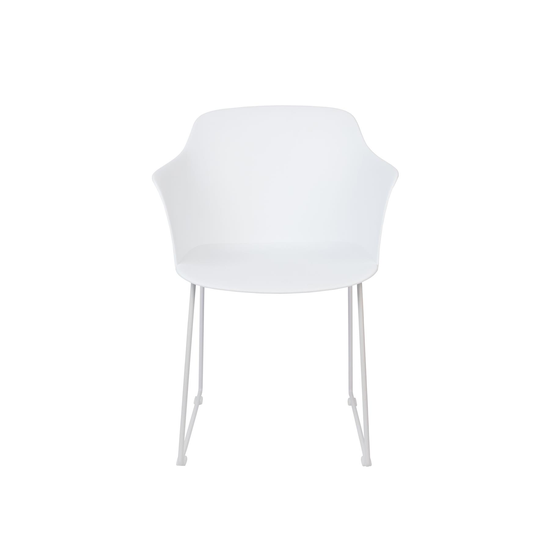 Housecraft Living Tango Eetkamerstoelen armleuning Wit - Set van 2