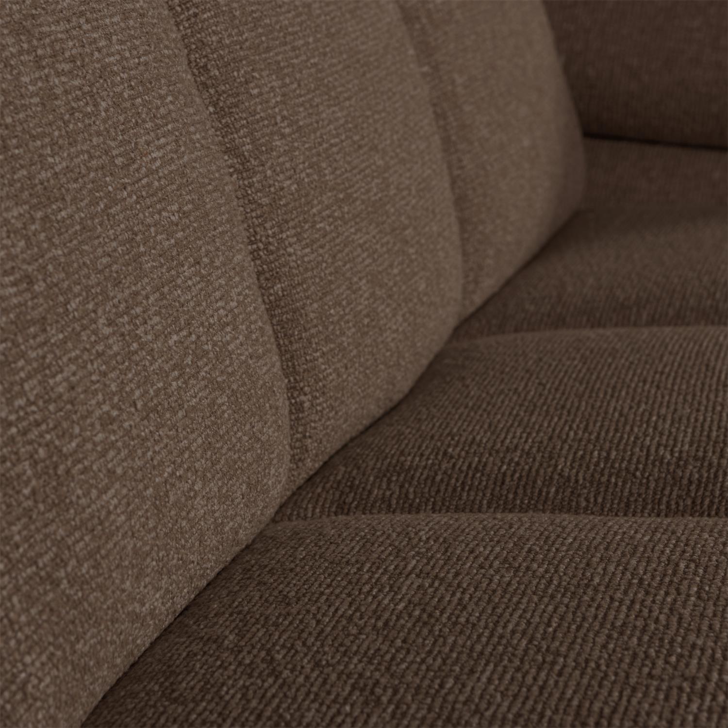 WOOOD Mojo 2-Zits Bank Met Arm Rechts - Bouclé - Bruin - 74x200x97