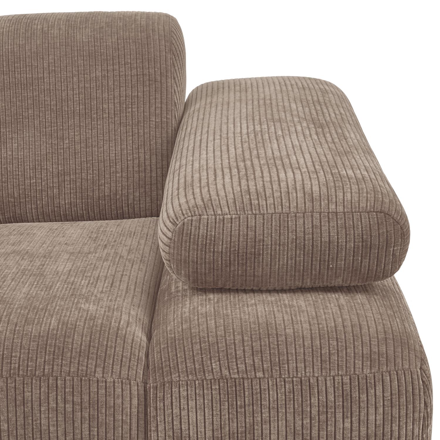 WOOOD Mojo 1-Zits Bank Met Arm Rechts - Ribstof - Zand - 74x120x97