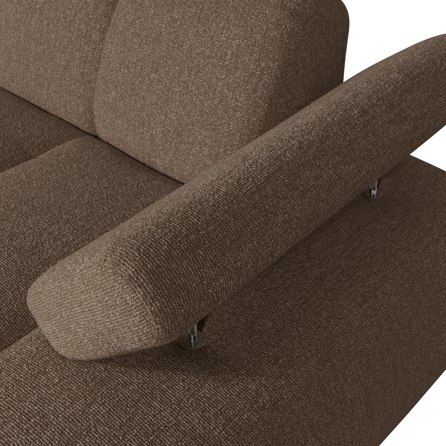 WOOOD Mojo Chaise Longue Elementenbank Rechts - Bouclé - Bruin
