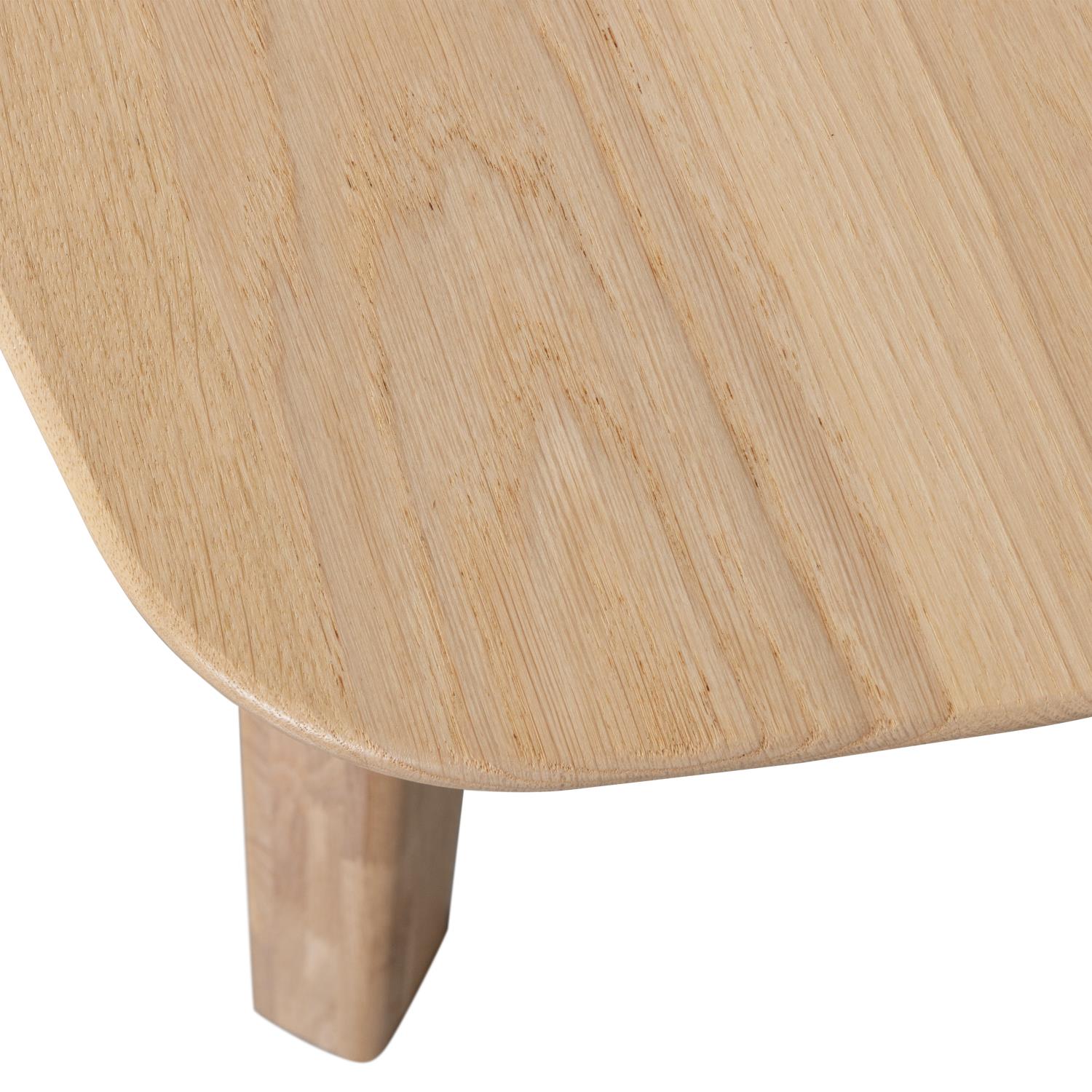 WOOOD Tablo Eettafel Deens Ovaal 220x100 - Eiken - Transparant