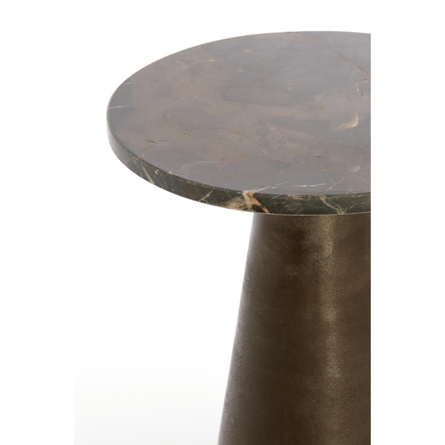 Light & Living Bijzettafel Ynez - Donkerbruin - 29x29x43cm
