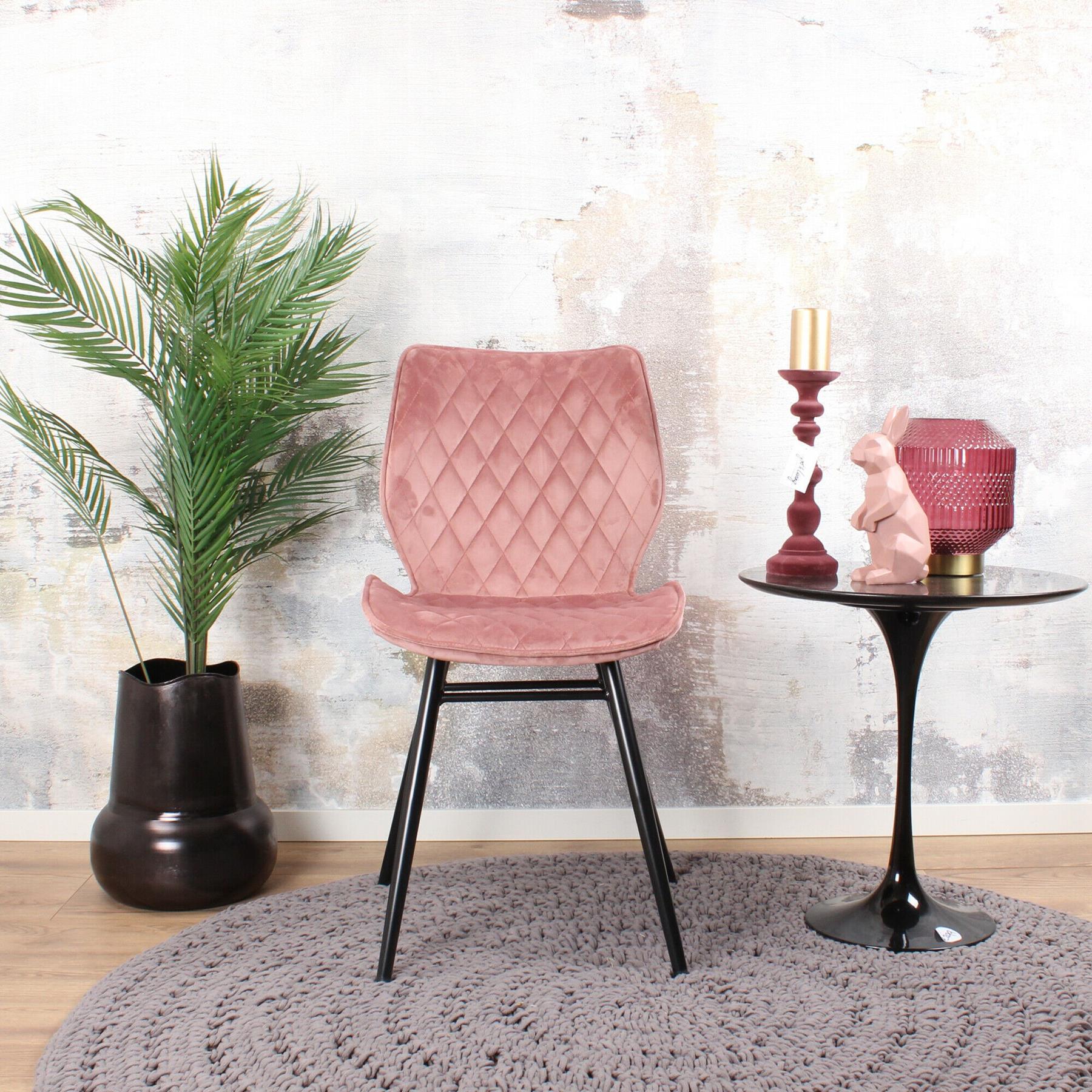 DS4U Ruby eetkamerstoel 2.0 velvet roze