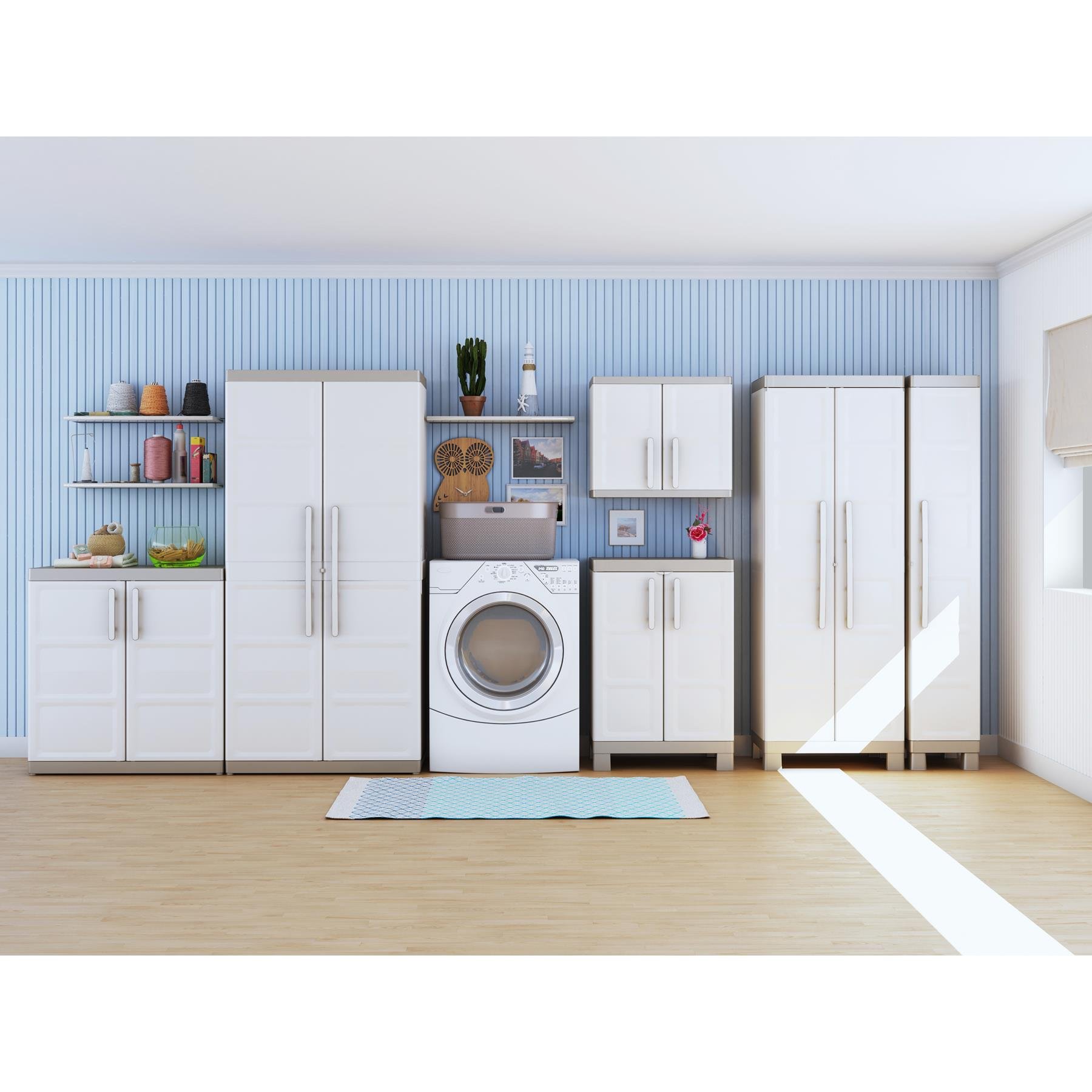 Keter Excellence XL Opbergkast laag - 2 planken