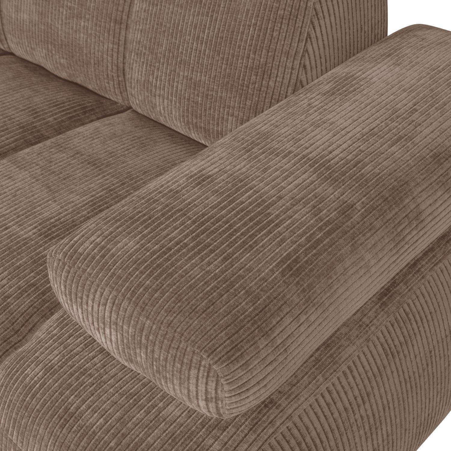 WOOOD Mojo 1,5-Zits Bank Met Arm Rechts - Ribstof - Zand - 74x160x67