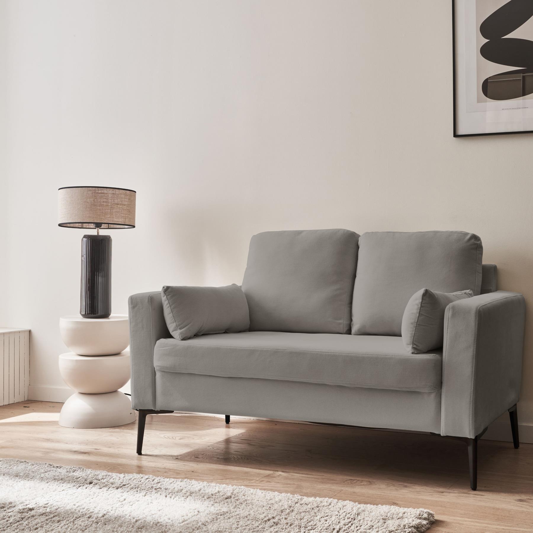 sweeek - Corduroy bank, 2-zits, 130x68x82cm
