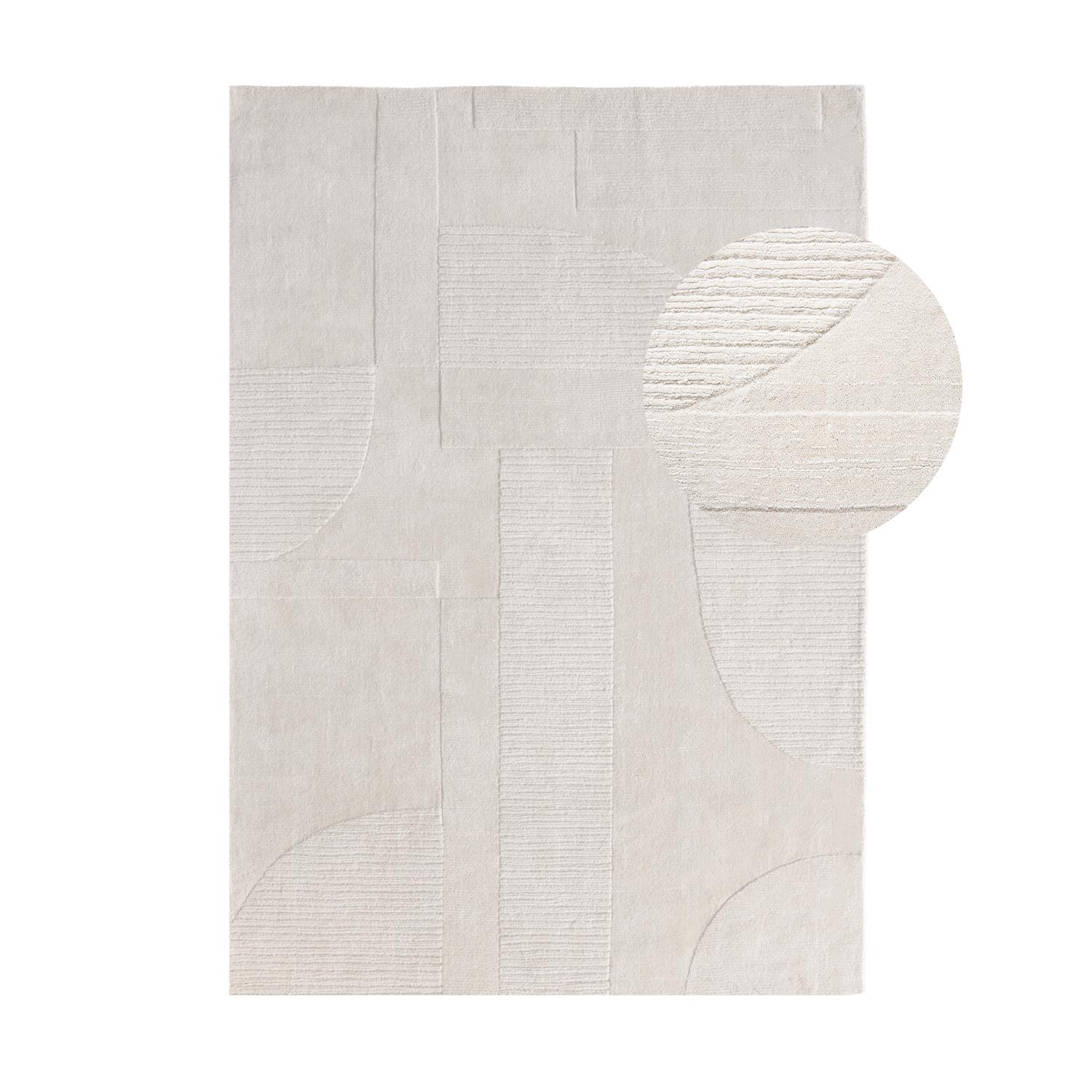 by fonQ Shapes Vloerkleed 160 x 230 cm - Crème