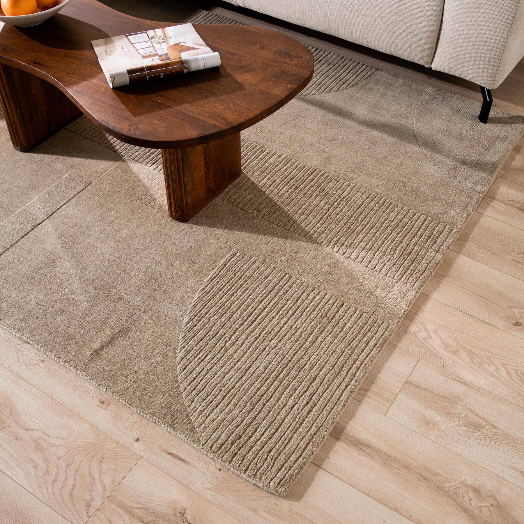 by fonQ Shapes Vloerkleed 200 x 290 cm - Sage Green